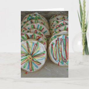 Carte Cookies à sucre décorés