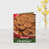 Carte Cookies aux pépites de chocolat Noël (Fleur jaune)