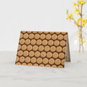 Carte Cookies aux pépites de chocolat pour remerciement (Fleur jaune)