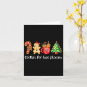 Carte Cookies For Two Please,christmas Pregnancy Announc (Fleur jaune)