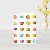 Carte Cookies Macaron (Fleur jaune)