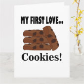 Carte Cookies Mon Premier Amour Biscuit (Fleur jaune)