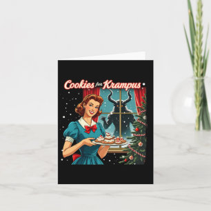 Carte Cookies Pour Krampus Funny Noël Noël Noël Noël Noë