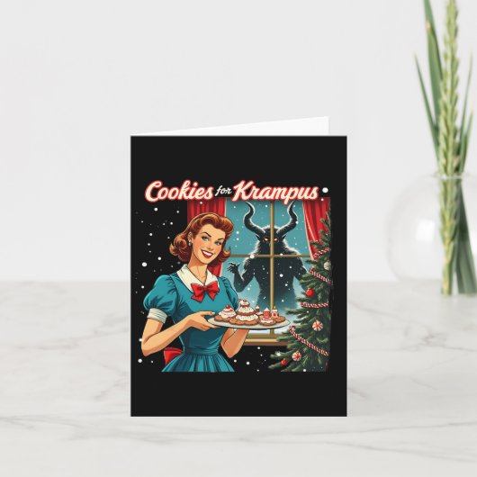 Carte Cookies Pour Krampus Funny Noël Noël Noël Noël Noë (Devant)