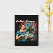 Carte Cookies Pour Krampus Funny Noël Noël Noël Noël Noë (Fleur jaune)