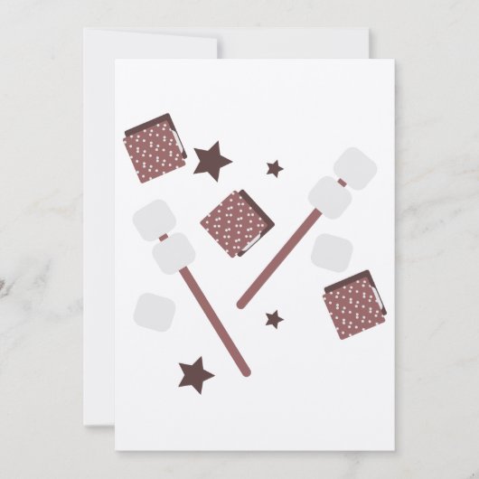 Carte Cookies Simples de Feu de Camp S'mores (Devant)