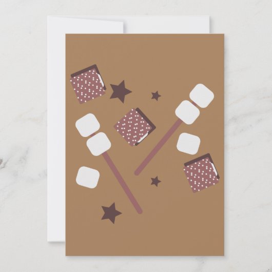 Carte Cookies Simples de S'mores Salutation de Camp (Devant)