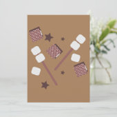 Carte Cookies Simples de S'mores Salutation de Camp (Debout devant)