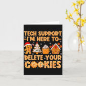 Carte Cookies Support Tech I'm Delete Here (Fleur jaune)