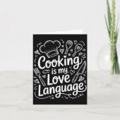Carte Cooking Is My Love Language, Culinary Chef And Kit (Devant)