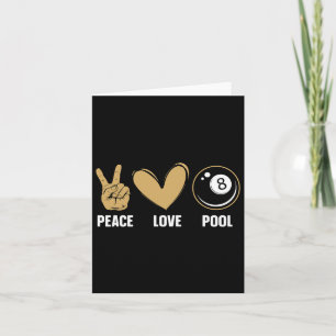 Carte Cool 8 Ball Pool Amoureux Design Pour Hommes Femme