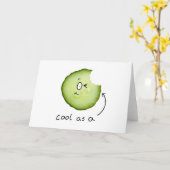 Carte cool as a cucumber greeting card (Fleur jaune)