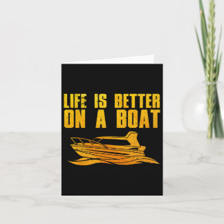 Carte Cool Bateau Pour Hommes Femmes Bateau Capitaine Po