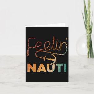 Carte Cool Bateau Pour Hommes Femmes Sentiment Nauti Bat