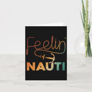 Carte Cool Bateau Pour Hommes Femmes Sentiment Nauti Bat