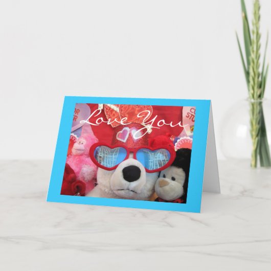 Carte cool Bear Valentine (Devant)