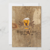 Carte Cool Beer & Stag Bachelor Party (Dos)