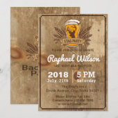 Carte Cool Beer & Stag Bachelor Party (Devant / Derrière)