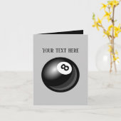 Carte Cool Billiards ajouter un message (Fleur jaune)