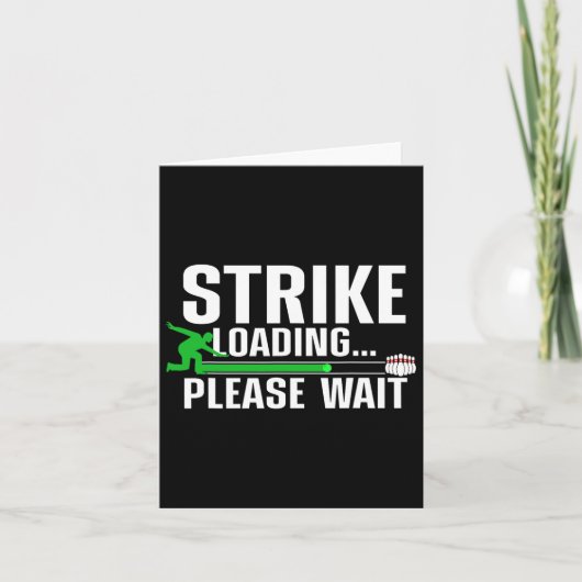 Carte Cool Bowling Art Pour Hommes Femmes Bowler Bowling (Devant)