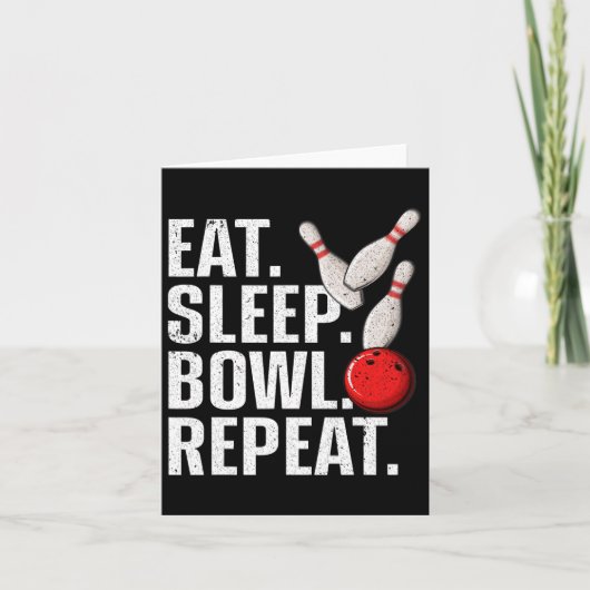 Carte Cool Bowling Nouveauté Pour Hommes Femmes Bowling (Devant)