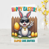 Carte Cool Brother Easter Bunny Card (Fleur jaune)