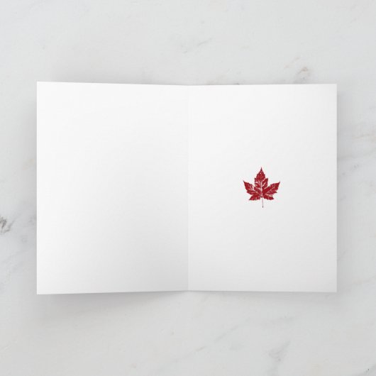 Carte cool Canada Carte de voeux pour drapeau cana (Intérieur)