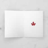 Carte cool Canada Carte de voeux pour drapeau cana (Intérieur)