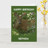 CARTE **COOL CHER** DIT HEUREUX ANNIVERSAIRE NEPHEW (Fleur jaune)