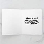 CARTE COOL CHICK BANNIER AMI GREETING CARD (Intérieur)