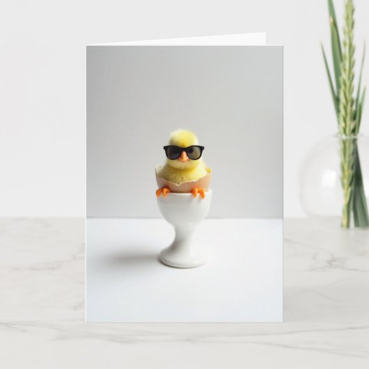 Carte Cool Chick In Shades Photo Card (Devant)