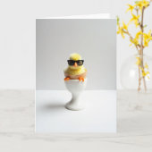 Carte Cool Chick In Shades Photo Card (Fleur jaune)
