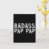 Carte Cool D Pap Pap Pap Funny Grand-pa Pappap (Fleur jaune)