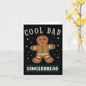 Carte Cool Dad Gingerbread Man Cookie Family Christmas P (Fleur jaune)
