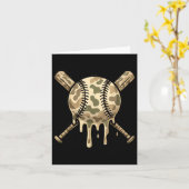 Carte Cool de base-ball Camo Baseball Bateaux Boys Sport (Fleur jaune)