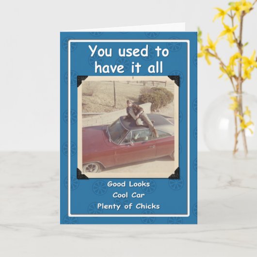 Carte Cool Dude Anniversaire (Fleur jaune)