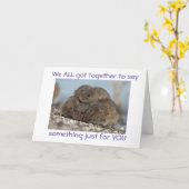 CARTE COOL ET AMUSANT "CARTE DE GROUPE" POUR BUREAU ET A (Fleur jaune)