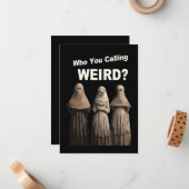 Carte Cool Étrange Pour Toute Occasion Carte De Vo (Devant/Arrière en situation)