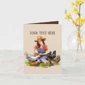 Carte Cool Farmer ajoute un message  (Fleur jaune)