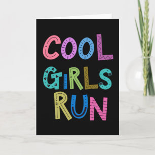 Carte Cool Filles Coureurs Coureurs Courir Lover Filles 