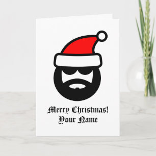 Carte Cool funny Santa Claus