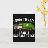 Carte Cool Garbage Truck Art For Men Women Kids Garbage (Fleur jaune)