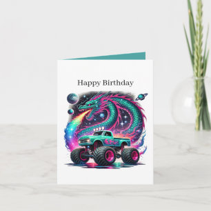 Carte Cool garçons camions carrelé motif