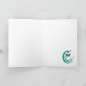 Carte Cool Hipster Skateboard Ours Anniversaire (Intérieur)