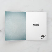 Carte Cool Hockey Thème Ice Texture Homme Anniversaire (Intérieur)