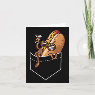 Carte Cool Hot Dog Conception Pour Hommes Femme Plat Hot