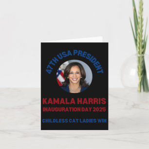 Carte Cool Kamala Harris 2024 Jour de l'Inauguration Gag