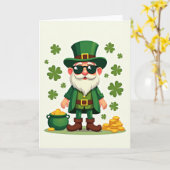 Carte Cool Lucky Leprechaun (Fleur jaune)