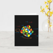 Carte Cool Math Rubik Rubix Rubics Player Cube Math (Fleur jaune)