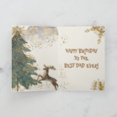 Carte Cool Meilleur papa Jour Noël Joyeux Anniversaire P (Intérieur)